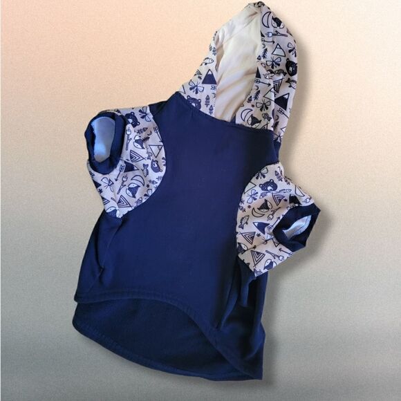 Bond & Co Dog Pawesome Adventure Hoodie Black Cream Large (DG3-Med) (DG2-XL) - Picture 2 of 5